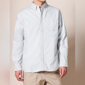 Men's Classic White Button-Down Shirt